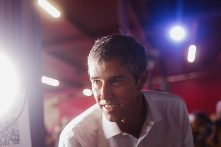 Beto O'Rourke during a campaign event in Bastrop, Texas, in August 2022.