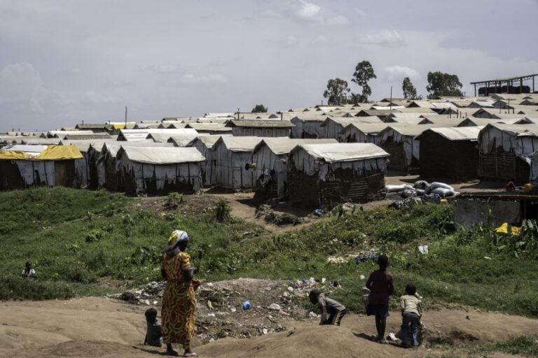 A general view of the Kigonze camp for internally displaced persons in Bunia, in the eastern Democratic Republic of the Congo, on May 28.