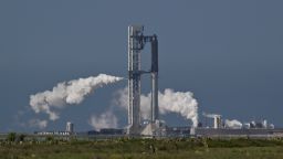 The SpaceX Starship spacecraft, about to start fueling, sits atop the Super Heavy Booster, ahead of the 12th test flight of the Starship spacecraft in Starbase, Texas, U.S., May 21, 2026.