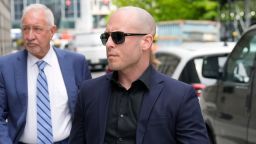 Gannon Ken Van Dyke walks near a federal court building in New York on Tuesday.