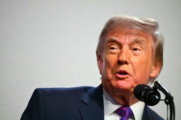 President Donald Trump speaks during a healthcare affordability event at the White House on Monday.