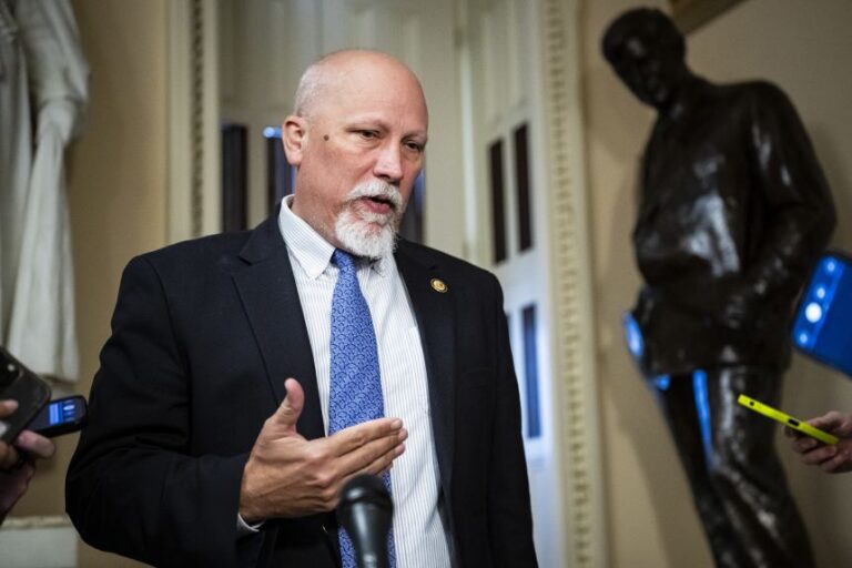 Rep. Chip Roy (R-TX) speaks to reporters after passage of a Department of Homeland Security funding bill on April 30, 2026, at the US Capitol.