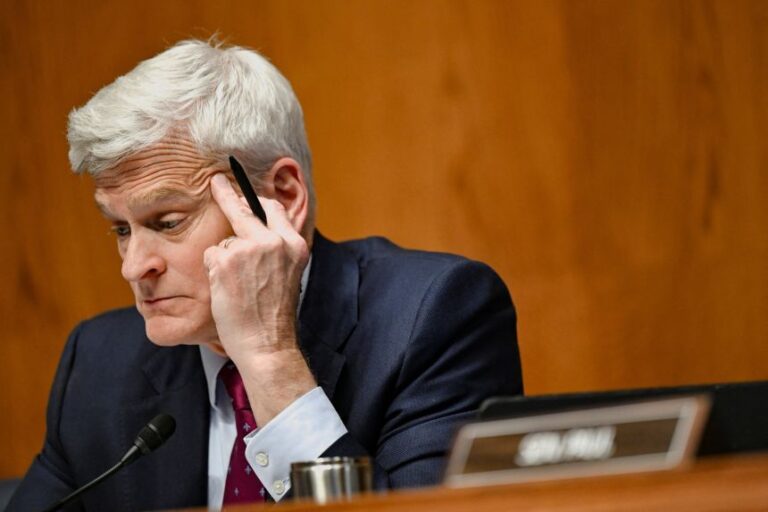 Sen. Bill Cassidy on Capitol Hill on April 22, 2026.