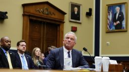 Health and Human Services Secretary Robert F. Kennedy Jr. testifies during a hearing with the House Committee on Energy and Commerce subcommittee, at the Rayburn House Office Building on April 21.