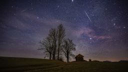 10 Euros minimumMandatory Credit: Photo by Georg Kukuvec/APA-Images/Shutterstock (16112401dn)The much-admired natural spectacle of the Geminids at its peak in the early morning hours of 14.12.2025 in the Salzburger Flachgau. The Geminid meteor current was probably triggered by an asteroid called