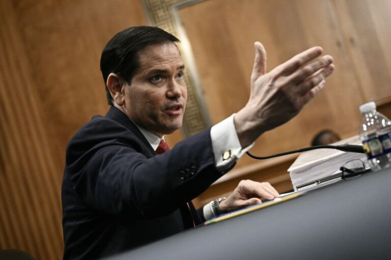 US Secretary of State Marco Rubio testifies during a Senate Foreign Relations Committee hearing concerning the fiscal year 2027 budget for the State Department on June 2.