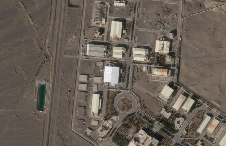 A satellite imagery taken on January 30, 2026 shows a new roof over a previously destroyed building at Natanz nuclear site, Iran.