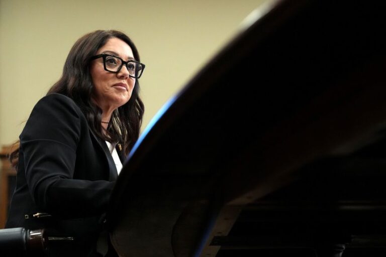 Labor Secretary Lori Chavez-DeRemer testifies before a House Appropriations subcommittee in the Rayburn House Office Building on May 15, 2025.
