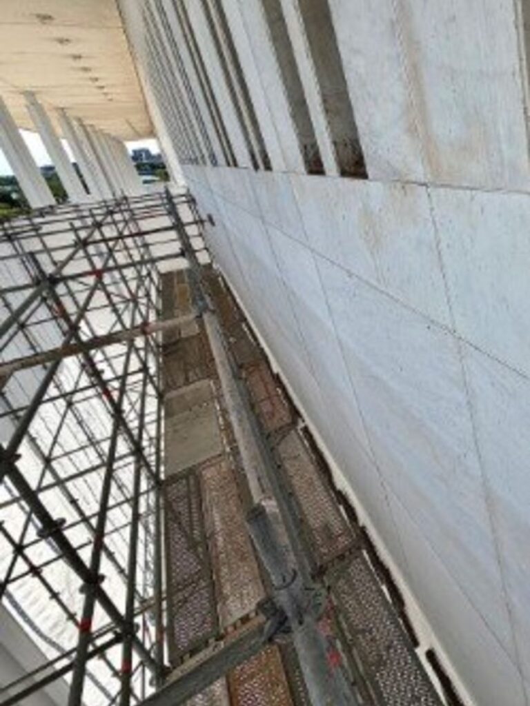 An additional photo obtained by CNN showing the Kennedy Center signage with President Donald Trump’s name removed,