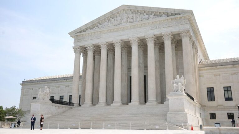 WASHINGTON, DC - JUNE 11: The U.S. Supreme Court is seen on June 11, 2026 in Washington, DC. (Photo by Kevin Dietsch/Getty Images)
