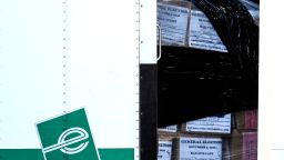 Georgia general election 2020 ballots are loaded by the FBI onto trucks at the Fulton County Election Hub on January 28 in Union City, Georgia.