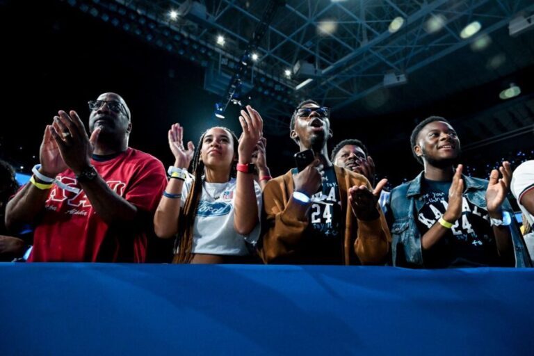 Attendees during a Vice President Kamala Harris campaign event in Greensboro, North Carolina, on September 12, 2024.