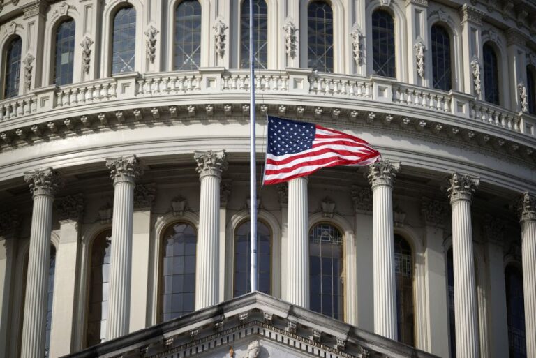 The dome of the US Capitol on November 11, 2025.