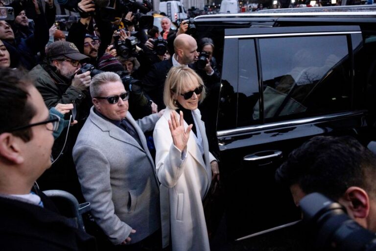 E. Jean Carroll leaves Federal court in January 2024 in New York.