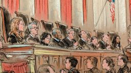 The justices at the US Supreme Court in December 2024 during arguments for US v. Skrmetti.