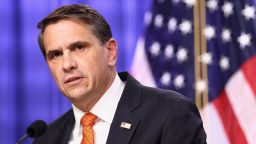 Acting US Attorney General Todd Blanche speaks during a press conference at the Justice Department in Washington, DC, on April 7, 2026.