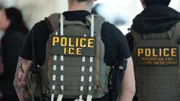 Immigration and Customs Enforcement (ICE) agents patrol Terminal C at LaGuardia Airport i in New York on March 24.