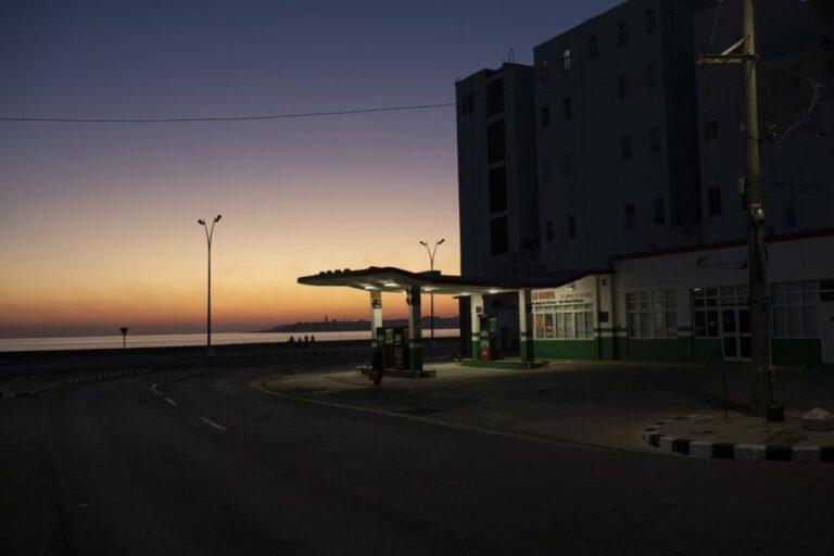 A gas station in Havana, Cuba on May 2.
