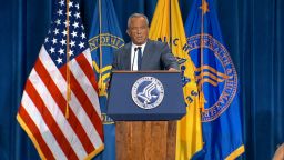 Health and Human Services Secretary Robert F. Kennedy, Jr. speaks at the Hubert H. Humphrey Building in Washington D.C., on Thursday, December 18, 2025.