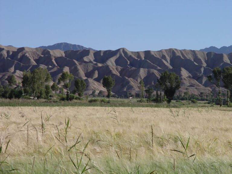 The Changma Basin, the site of an ancient lake, is in northwestern China's Gansu province.