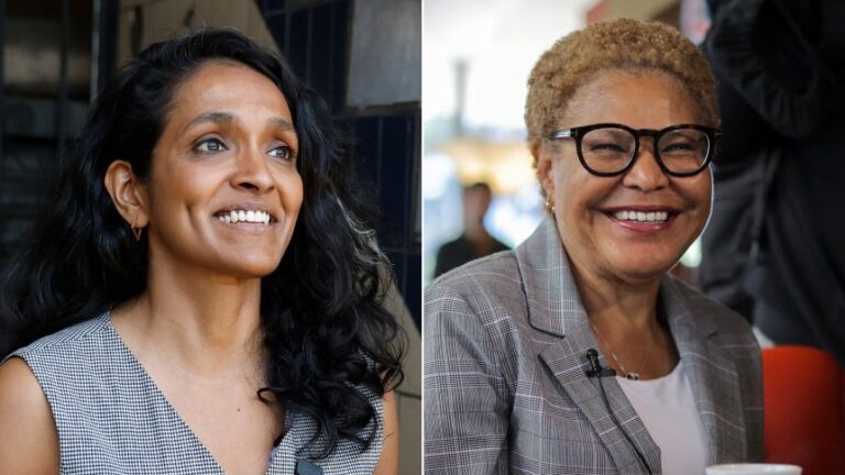 Nithya Raman and Karen Bass.