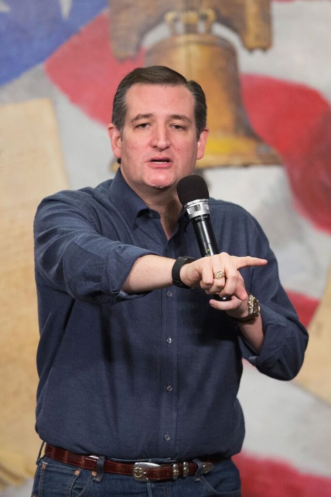 Cruz speaks to guests at the South Carolina Tea Party Coalition Convention on January 16, 2016, in Myrtle Beach, South Carolina.