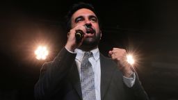 Mayor Zohran Mamdani speaks during a Primary Night watch party for NYC Congressional Candidate Claire Valdez at 99 Scott Studio on June 23, 2026 in the East Williamsburg neighborhood of the Brooklyn borough in New York City.