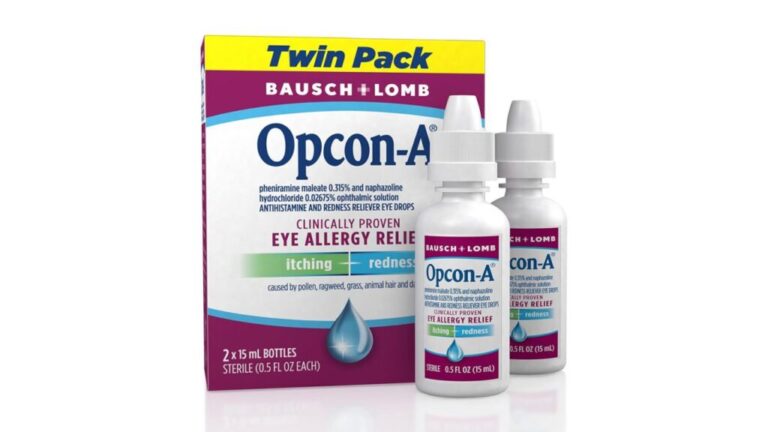 Bausch + Lomb Opcon-A Eye Drops, 2-Pack