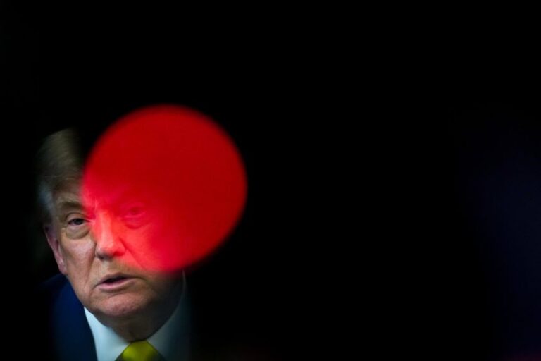 President Donald Trump speaks to reporters in the Oval Office of the White House on June 4, 2026.