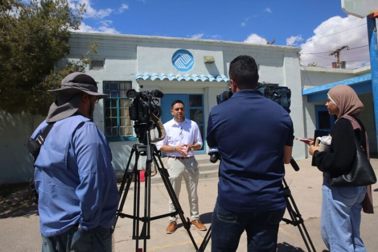 US Rep. Gabe Vasquez of New Mexico on April 8 in front of Las Cruces Boys and Girls Club.