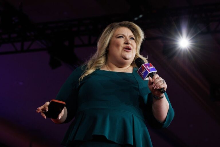 Republican Rep. Kat Cammack of Florida, speaks during the Conservative Political Action Conference in Grapevine, Texas, on March 28.