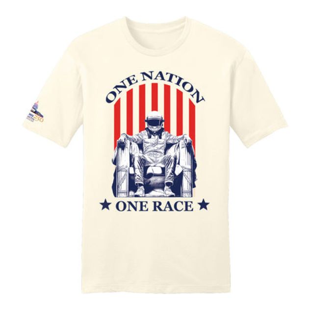 A T-shirt promoting the Freedom 250 Grand Prix with “One Nation, One Race” printed on it was removed from the IndyCar online story after sparking outrage.