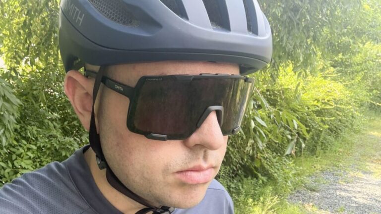 CNN Underscored writer Joe Bloss wearing Smith Optics Syncline Sunglasses.