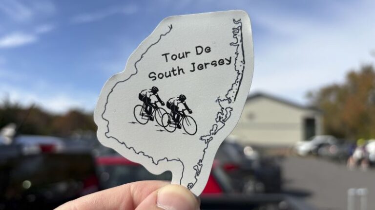 A magnet from a charity bike ride.