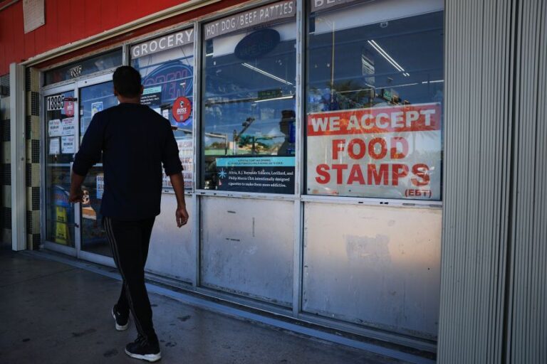 A grocery store that accepts food stamps is seen on October 31 in Miami.