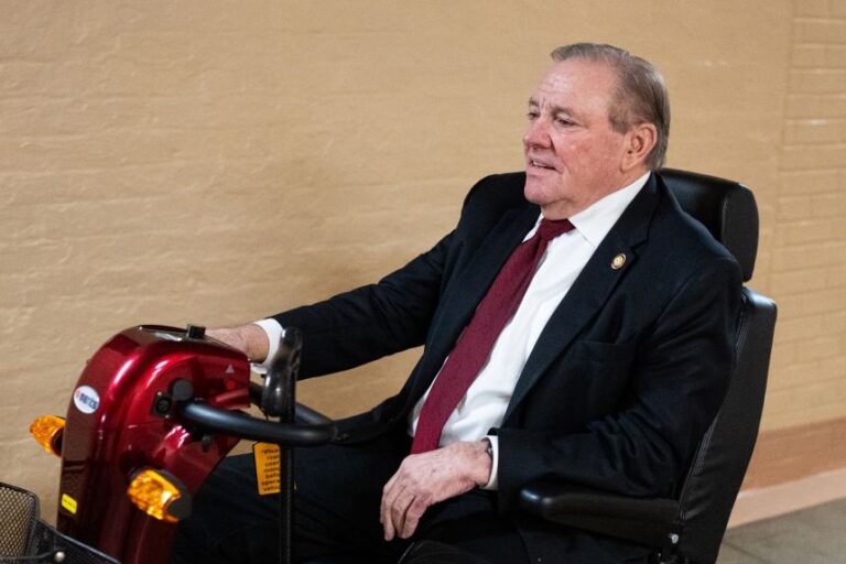 US Rep. Neal Dunn arrives for the House Republican Conference meeting in the US Capitol on March 4, 2026.
