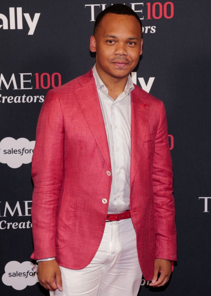 CJ Pearson attends the 2025 TIME100 Creators Launch Party at Gansevoort Rooftop in New York, on July 10, 2025.