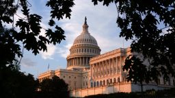 The US Capitol Building is seen at sunset on June 6, 2026 in Washington, DC.