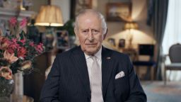 King Charles III, pictured at Clarence House in London, recorded a video message as part of Stand Up To Cancer 2025, a joint campaign from Cancer Research UK and Channel 4, broadcast on Friday.