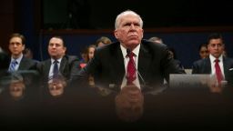 Former Director of the U.S. Central Intelligence Agency (CIA) John Brennan testifies before the House Permanent Select Committee on Intelligence on Capitol Hill, May 23, 2017 in Washington, DC.