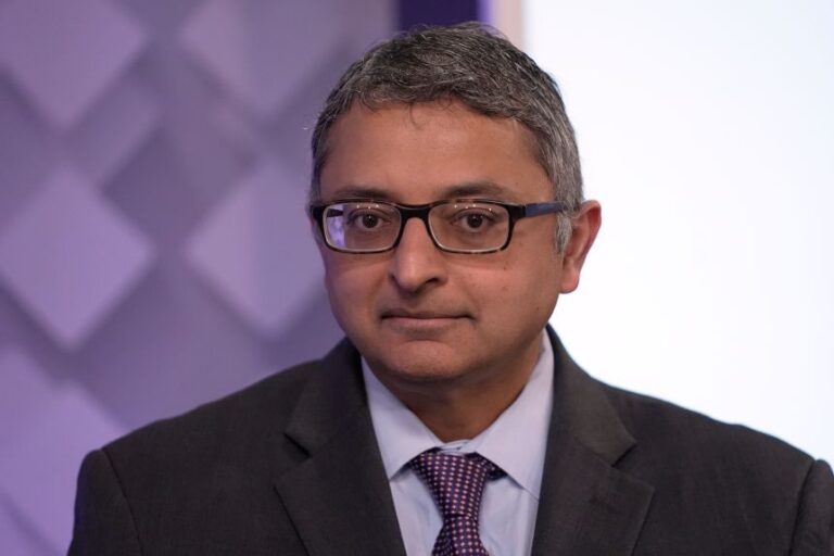 US Senate candidate Dr. Nirav Shah takes part in a debate at the WCSH-6 television studio, Thursday, July 16, 2026, in Portland, Maine.