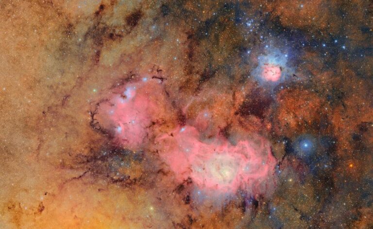 This image combines 678 separate images taken by the Rubin Observatory in just over seven hours of observing time.