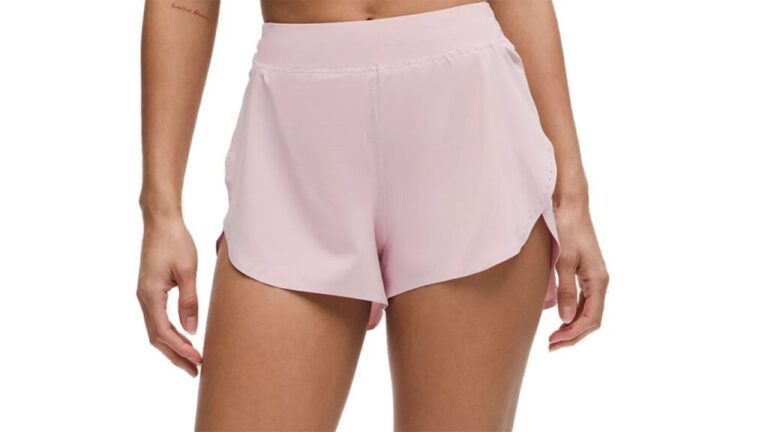 Lululemon Fast and Free running shorts in pink
