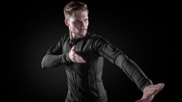 TESLASUIT is a full-body haptic sensor monitoring suit and offers self-coaching techniques as you train such as electrical pulse to improve and correct form.
