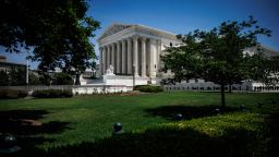 The US Supreme Court is seen on June 30 the day that justices ruled 6-3 to uphold birthright citizenship.