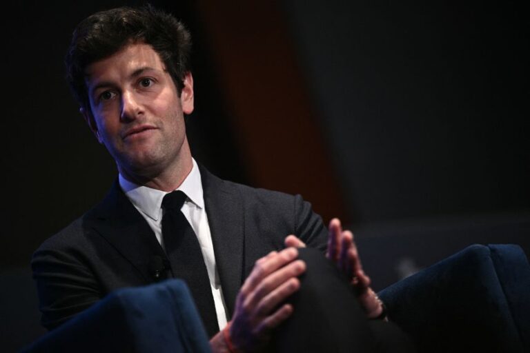 Joshua Kushner speaks during the Hill & Valley Forum at the US Capitol Visitor Center Auditorium in Washington, DC, on April 30, 2025.