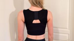 Woman wearing Forme Bra for a 60-day posture challenge