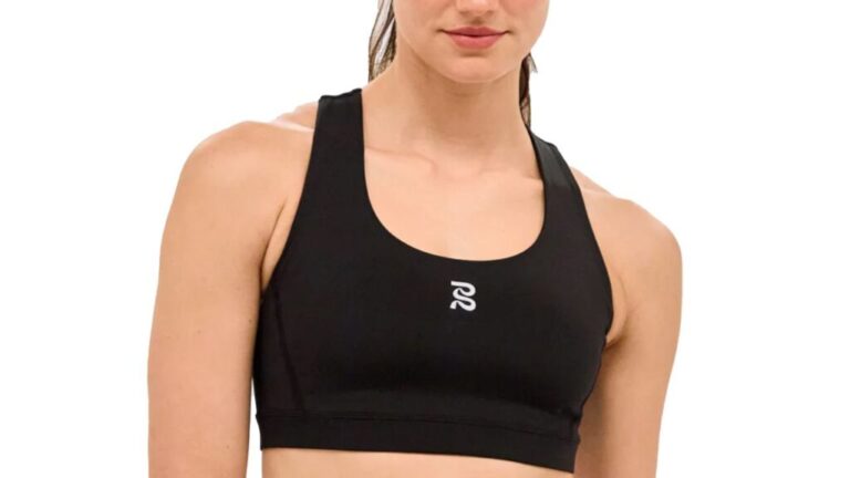 Bandit Scoop Neck Run Bra in Black