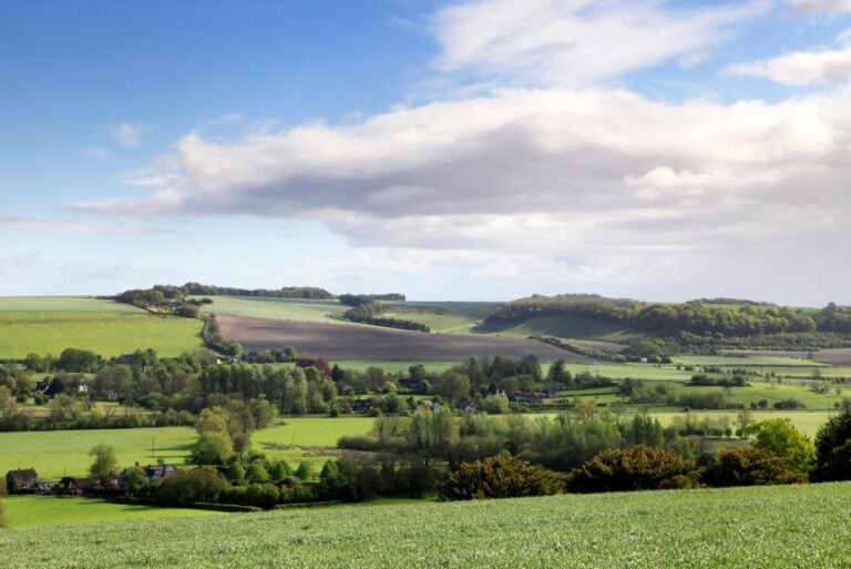 A view of Upton Lovell in Wiltshire, southern England, where the remains were found