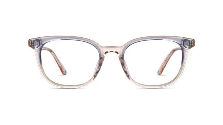 Transparent blue light glasses